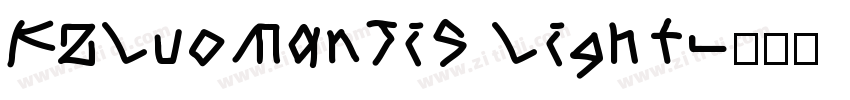 FZLuoManTiS Light字体转换